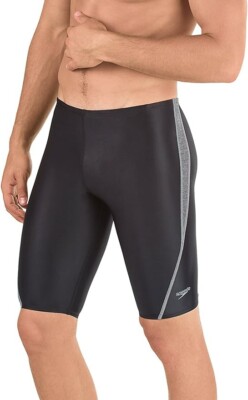 Speedo L53948 Men's Black Swimsuit Jammer Prolt Relaunch Splice Size 24