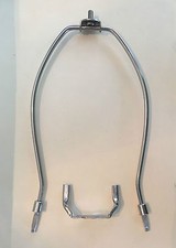 9" NICKEL PLATED LAMP SHADE HARP WITH SADDLE