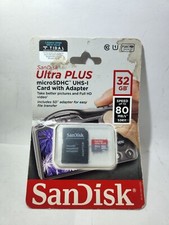 SanDisk Ultra PLUS 32GB Class 10 - SDHC Card - SDSQUSC-032G-ANCIA