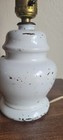 Vtg Painted/Applied Floral Relief Ginger Jar Glass Lamp Applique Country Chic — photo 7