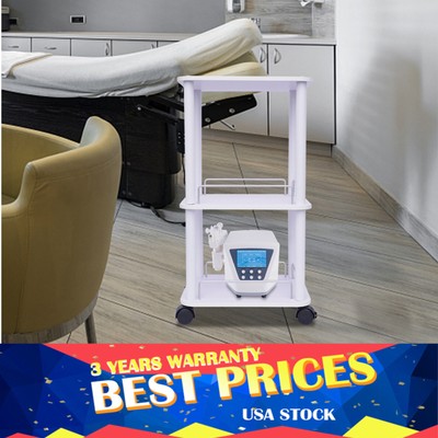 Beauty Salon Trolley Esthetician SPA Equipment Storage Stand Trolley Cart 360
