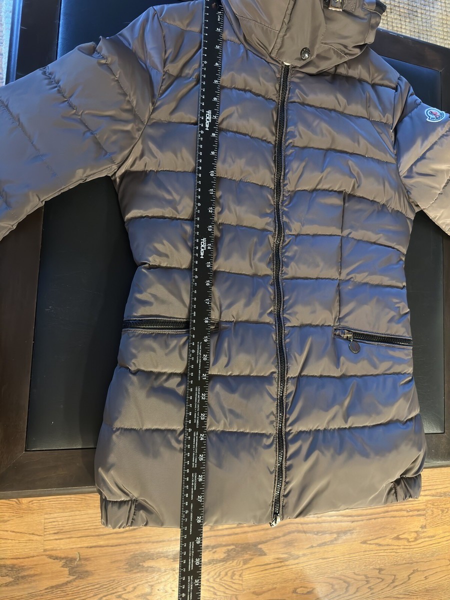 Moncler Down Puffer Jacket Coat Women's Size 3 (L) Grey Gray Moncler Down Puffer Jacket Coat Women's Size 3 (L) Grey Gray