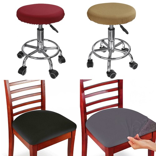 Universal Elastic Seat Cover Wedding Dining Room Office Chair Seat Cushion Cover - Picture 4 of 14
