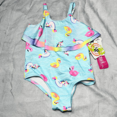 PENELOPEMACK LTD POOL FLOATIE ONE PIECE 2T BATHING SUIT RUFFLES UPF 50+ UV PROTE