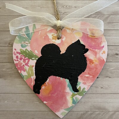 Samoyed Gift Samoyed Decoration Hanging Heart Dog Gift Dog Sign Dog Plaque