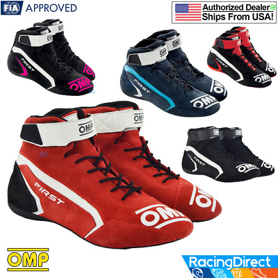OMP - FIRST FIA-Rated Auto Racing Shoes | FIA 8856-2018 | Black