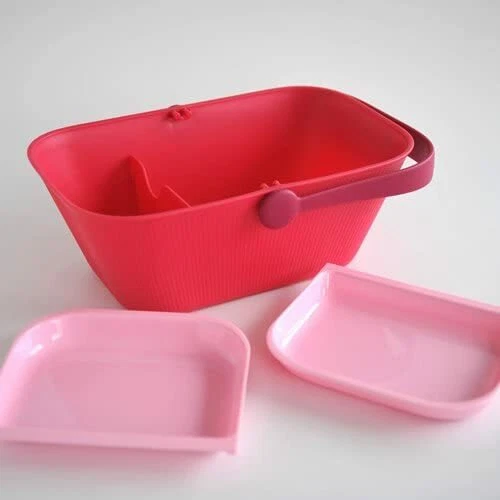 Cestino da Viaggio per Animali Domestici ALESSI AMMI27 PO PetNic Rosa - Picnic, fotografia 6 di 8
