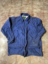Vintage Izod Lacoste Mens Blue Full Zip Jacket Sz M