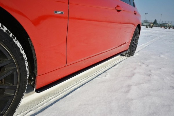 CUP Seitenschweller AnsäTze Schwarz FüR 3Er BMW F30 11-15 Side Skirts Leisten-image