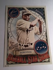 2019 Topps Allen & Ginter Baseball Star Signs 5x7 Jackie Robinson Dodgers 03/49