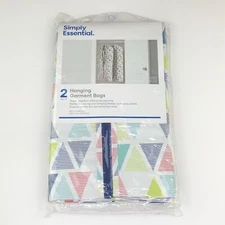Garment Bags 24”x 40” Hanging Clothing Storage Bag by Simply Essential Set Of 2