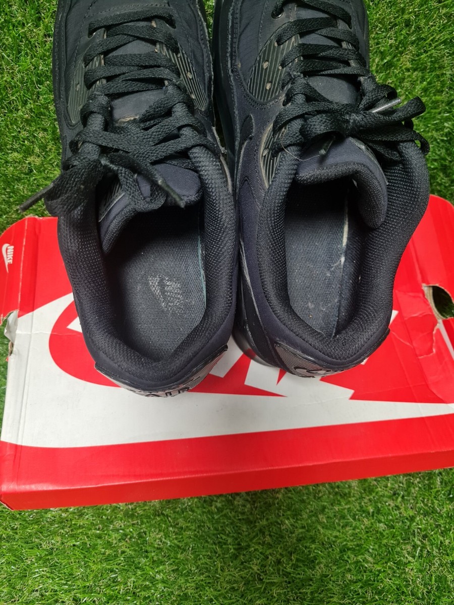NIKE AIR MAX 90 ESSENTIAL #537384-072 TRIPLE BLACK MEN SIZE 13. | eBay
