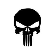 Punisher symbol decal sticker for wall, car, laptop, etc