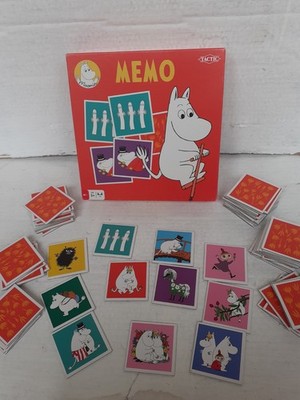 Seltenes Mumin Memo Taktik Brettspiel komplett Memory Spiel