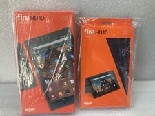 Amazon Fire HD 10 9th Gen. 64GB 10.1" Tablet and Protection Case Bundle - New