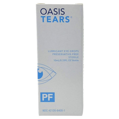 AUTHENTIC & NEW - OASIS TEARS PF - EYE DROPS - DRY EYES (10mL) EXP. 03/27
