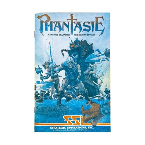 SSI Computer Game Phantasie (Apple 5 1/4") - Manual Only! VG+