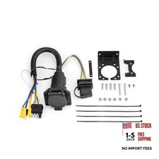 4 to 7-Way RV Blade and 4-Way Flat Female End Trailer Wiring Adapter
