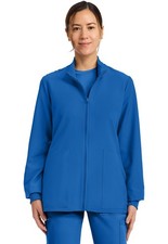 Cherokee Women's Scrubs Zip Up Scrub Jacket CK00013A ROY Royal Free Ship