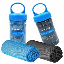 Cooling Towel 2 Pack 47x12" Ice Cool For Neck Soft Microfiber Breathable