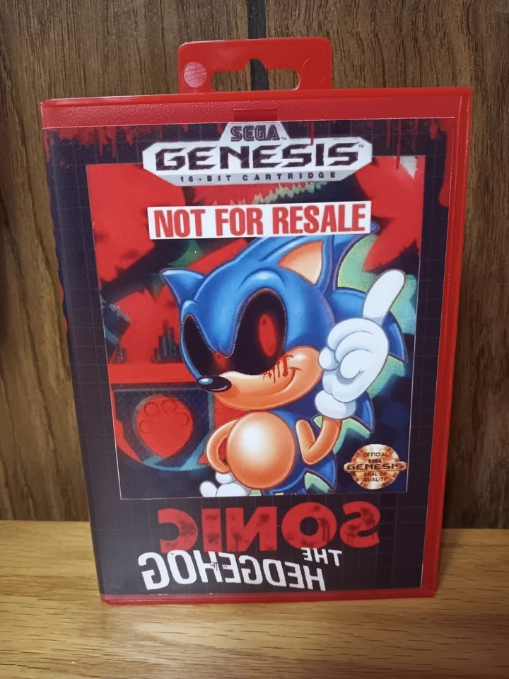 Sonic Exe For Sega Genesis Custom Video Game Cart + Box Sonic.exe Creepypasta - Image 4 of 4