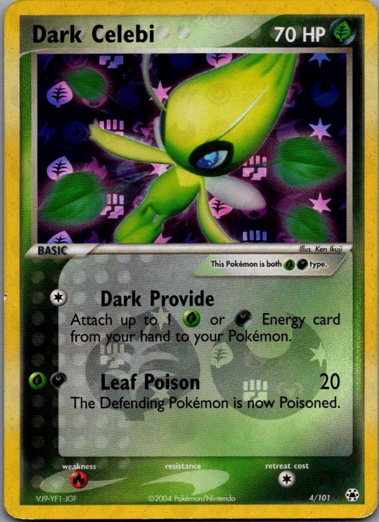 Dark Celebi Reverse Holo Rare Hidden Legends 4/101 NM