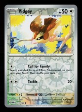 Carta Pokemon Pidgey 016/165 Reverse Holofoil Scarlatto e Viola 151 -B11