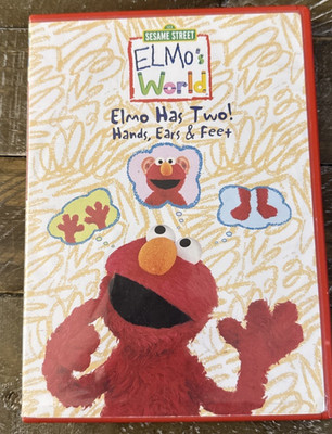 Elmos World Elmo Has Two Hands Ears And Feet DVD-Rare Vintage-SHIP N 24 HRS