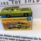 Lesney Matchbox Superfast No73 Mercury Commuter Vintage Boxed Green Diecast