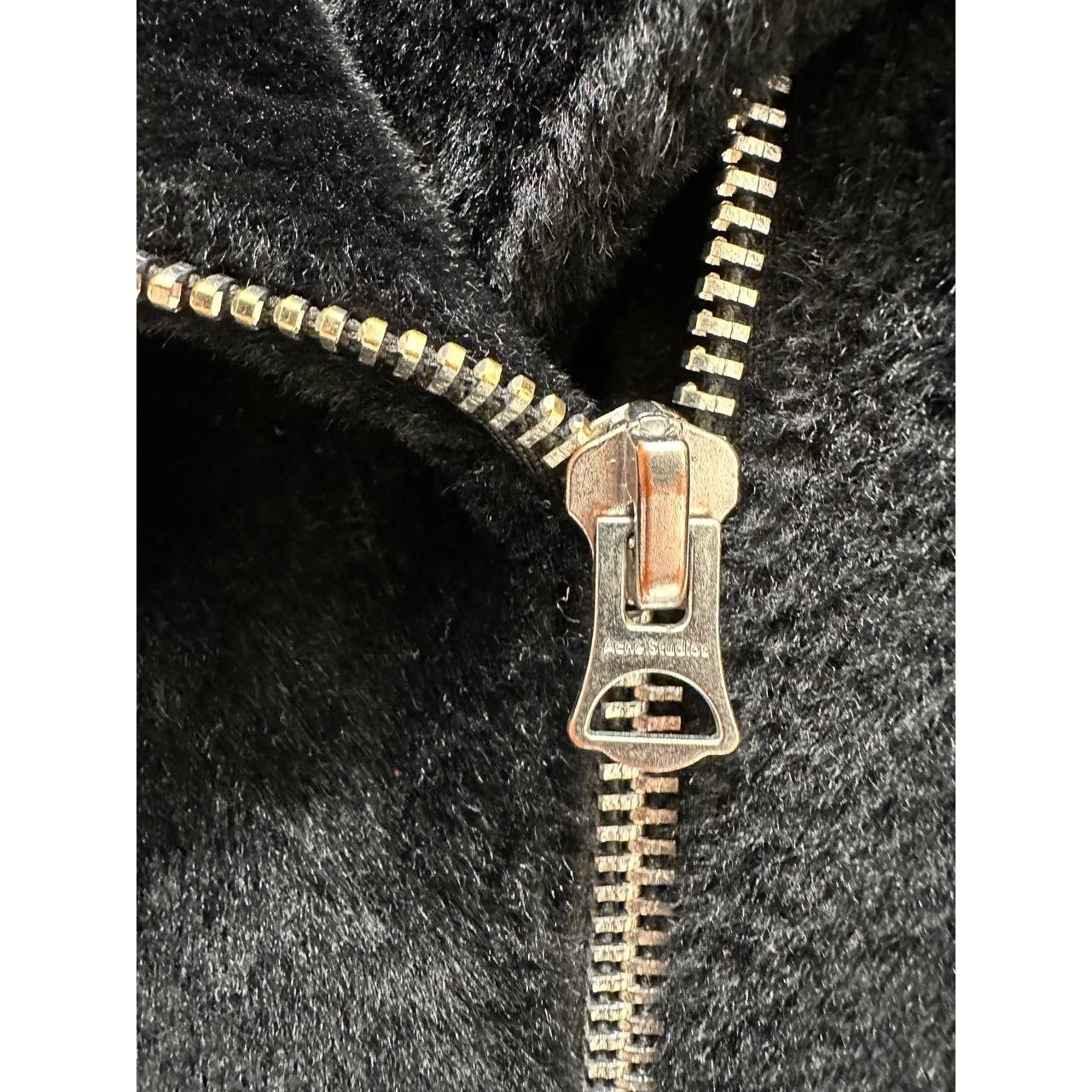 Acne Studios Shearling Leather Biker Jacket, Size 32 (XXS) | Edgy Style image 5