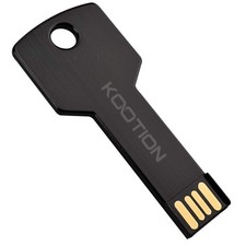 KOOTION 64GB USB Flash Drive, Metal Key Shaped 2.0 Memory 4 .64GB, Black