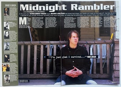 MARK LANEGAN - 1998 2-page UK magazine feature SCREAMING TREES