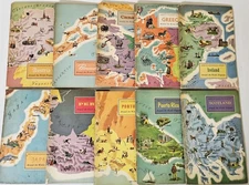 American Geographical Society / Set of 10 travel books Around the World Program