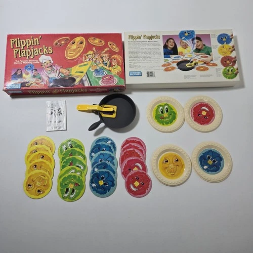 FLIPPIN' FLAPJACKS Vintage Pancake Board Game 1990 PARKER BROTHERS Complete