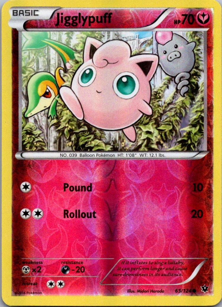 Jigglypuff Common XY - Fates Collide 65/124 NM