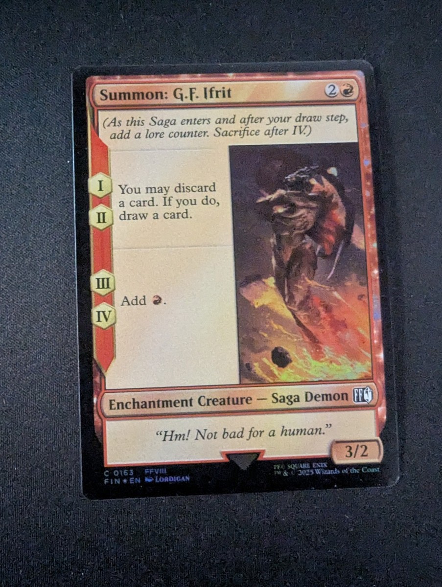 SUMMON: G.F. IFRIT FOIL #163 MTG Final Fantasy | eBay
