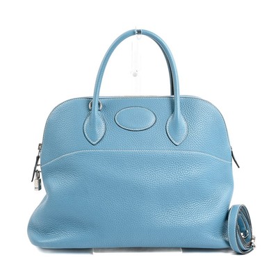 Hermes Bolide 37 Handbag Blue Jean J 2006 664176