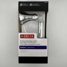 NEW! DELTA Ashlyn 76450-SS Chrome Fin Wall Mounted Pivoting Toilet Paper Holder