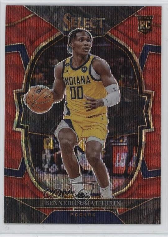 2022-23 Panini Select Concourse Red Wave Prizm Bennedict Mathurin #79 15ow