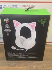 New Sealed Razer Kraken Kitty V2 USB Wired Headset Chroma RGB Ears White NIB