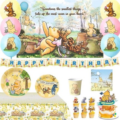 Winnie The Pooh Party Set Deko Winnie Kinder Deko Junge Mädchen Geburtstags