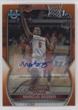 2022 Bowman U Chrome Prospect Orange Refractor 20/25 Marcus Sasser #93 Auto 0m4q