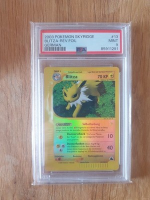 Pokemon Blitza Reverse Holo SK13 PSA 9 Skyridge Deutsch