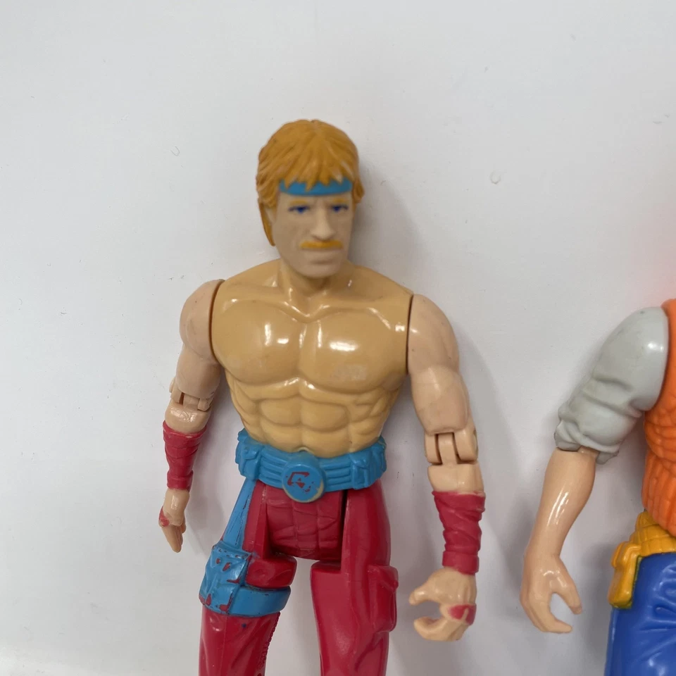 Lote de 3 figuras de acción vintage de Chuck Norris Karate Kommandos Kenner 1986 5 pulgadas sueltas Foto 2 de 4