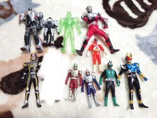 Lot of 10 Small Kamen Rider Figures - Vintage Candy Toy Premiums