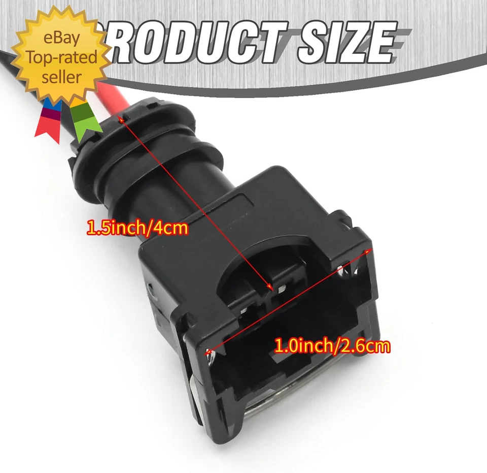Pacote com 8 chicotes elétricos conector injetor de combustível, substituição para Ford F150 F250 F350 - Imagem 2 de 4