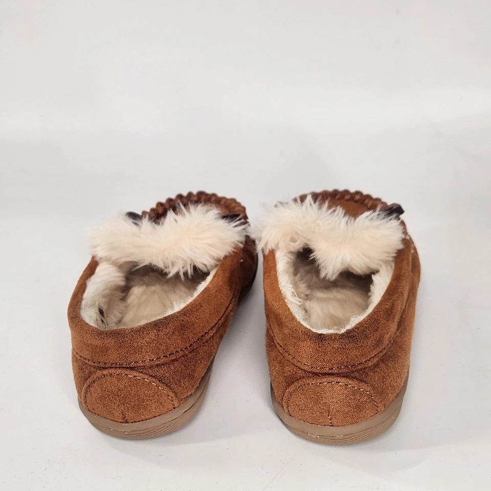 Mocasines sin cordones J.Crew Crewcuts gamuza imitación piel de oveja niño pequeño 5 marrón Foto 3 de 4
