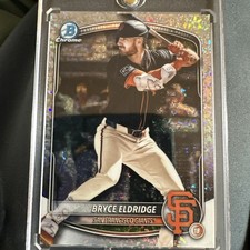 2025 Bowman Chrome - Prospects Bryce Eldridge #BCP-180 Mini-Diamond Refractor...