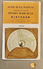 02/19 Vintage Binary Circular Slide Rule w/Pouch, Instructions, Dietzgen U.S.A.,