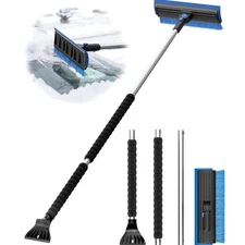 Lightweight Detachable Ice Scraper & Snow Brush: Perfect for Winter Cleanup